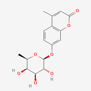 molecular formula C16H18O7 B1587933 7-((6-Deoxy-beta-D-galactopyranosyl)oxy)-4-methyl-2H-1-benzopyran-2-one CAS No. 55487-93-9