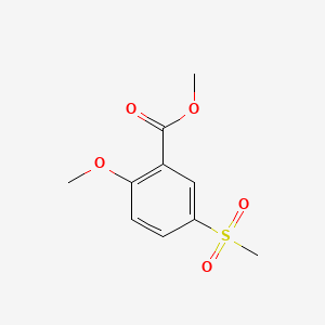 molecular formula C10H12O5S B1587935 甲基2-甲氧基-5-(甲磺基)苯甲酸酯 CAS No. 63484-12-8