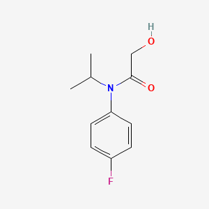 molecular formula C11H14FNO2 B1587938 Acetamide, N-(4-fluorophenyl)-2-hydroxy-N-(1-methylethyl)- CAS No. 54041-17-7