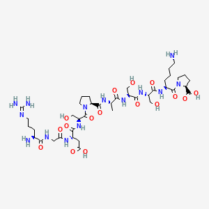 molecular formula C40H68N14O16 B1587948 RGDSPASSKP CAS No. 91575-25-6