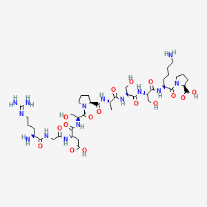 molecular formula C40H68N14O16 B1587948 H-Arg-Gly-Asp-Ser-Pro-Ala-Ser-Ser-Lys-Pro-OH CAS No. 91575-25-6