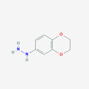 molecular formula C8H10N2O2 B1587952 (2,3-Dihydro-benzo[1,4]dioxin-6-yl)-hydrazine CAS No. 299165-45-0