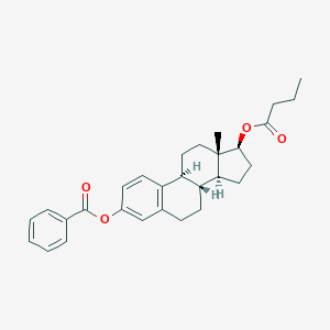 molecular formula C29H34O4 B158796 雌二醇-3-苯甲酸酯-17-丁酸酯 CAS No. 63042-18-2