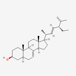 molecular formula C29H46O B1587960 Stigmasta-7,22E,25-trien-3beta-ol CAS No. 14485-48-4
