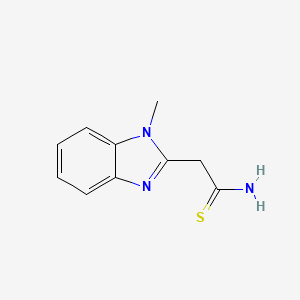2-(1-methyl-1H-benzimidazol-2-yl)ethanethioamide