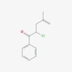 molecular formula C12H13ClO B158798 2-Chloro-4-methyl-1-phenylpent-4-en-1-one CAS No. 128815-22-5