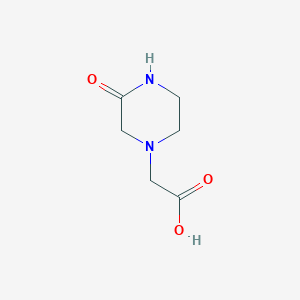 molecular formula C6H10N2O3 B1587984 (3-Oxo-1-piperazinyl)acetic acid CAS No. 25629-32-7