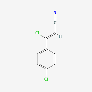 molecular formula C9H5Cl2N B1587992 3-Chloro-3-(4-chlorophenyl)acrylonitrile CAS No. 78583-86-5