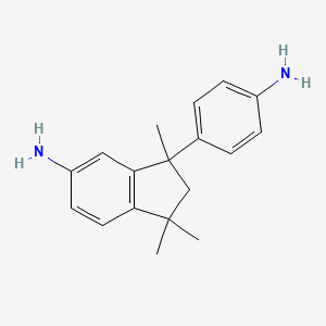 molecular formula C18H22N2 B1588009 3-(4-aminophenyl)-1,1,3-trimethyl-2,3-dihydro-1H-inden-5-amine CAS No. 54628-90-9