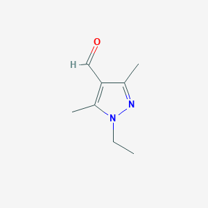 molecular formula C8H12N2O B1588010 1-Ethyl-3,5-dimethyl-1H-pyrazole-4-carbaldehyde CAS No. 701911-46-8