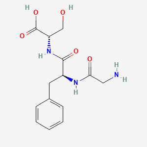 molecular formula C14H19N3O5 B1588015 H-Gly-Phe-Ser-OH CAS No. 23828-14-0