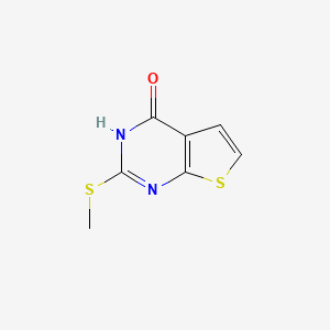molecular formula C7H6N2OS2 B1588039 2-甲基硫代-3H-噻吩并[2,3-d]嘧啶-4-酮 CAS No. 309976-36-1