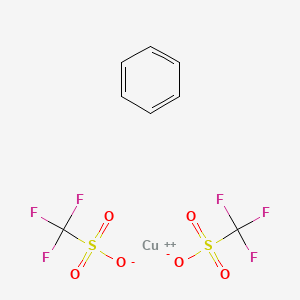 molecular formula C8H6CuF6O6S2 B1588040 Copper;benzene;trifluoromethanesulfonate CAS No. 42152-46-5