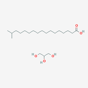 molecular formula C21H44O5 B1588046 Isooctadecanoic acid, ester with 1,2,3-propanetriol CAS No. 61332-02-3