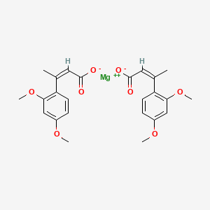 molecular formula C24H26MgO8 B1588050 magnesium (Z)-3-(2,4-dimethoxyphenyl)but-2-enoate CAS No. 54283-65-7