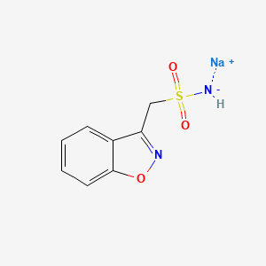 molecular formula C8H8N2NaO3S B1588059 Zonisamide sodium salt CAS No. 68291-98-5