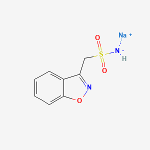 molecular formula C8H7N2NaO3S B1588059 Zonisamide sodium salt CAS No. 68291-98-5