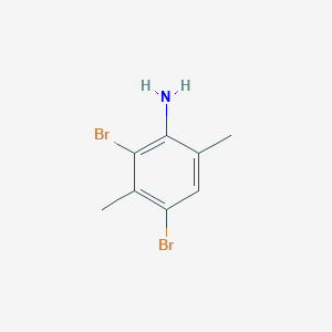 molecular formula C8H9Br2N B1588069 2,4-二溴-3,6-二甲基苯胺 CAS No. 26829-89-0