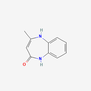 molecular formula C10H10N2O B1588071 4-Methyl-1,5-dihydro-1,5-benzodiazepin-2-one CAS No. 60568-46-9