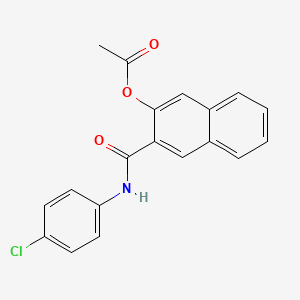 2-[N-(p-Chlorophenyl)carbamoyl]-3-naphthyl acetate