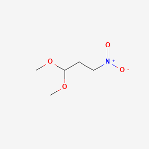 molecular formula C5H11NO4 B1588098 1,1-Dimethoxy-3-nitropropane CAS No. 72447-81-5