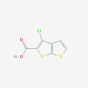 molecular formula C7H3ClO2S2 B1588100 3-Chlorothieno[2,3-b]thiophene-2-carboxylic acid CAS No. 39244-08-1
