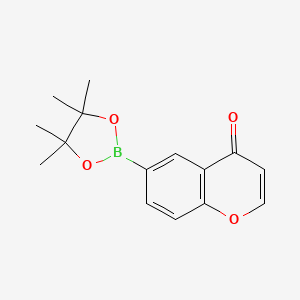 molecular formula C15H17BO4 B1588103 Chromone-6-boronic acid pinacol ester CAS No. 928773-42-6