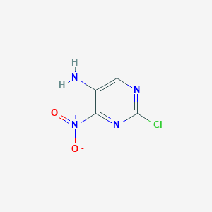 molecular formula C4H3ClN4O2 B1588104 2-Chloro-4-nitropyrimidin-5-amine CAS No. 618397-67-4