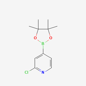 molecular formula C11H15BClNO2 B1588105 2-Chloro-4-(4,4,5,5-tetramethyl-1,3,2-dioxaborolan-2-yl)pyridine CAS No. 458532-84-8