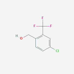 molecular formula C8H6ClF3O B1588108 (4-Chloro-2-(trifluoromethyl)phenyl)methanol CAS No. 773872-13-2