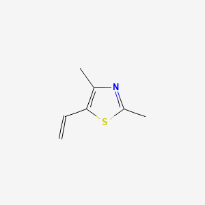 molecular formula C7H9NS B1588115 2,4-Dimethyl-5-vinylthiazole CAS No. 65505-18-2