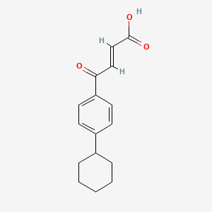molecular formula C16H18O3 B1588130 3-(4-Cyclohexylbenzoyl)acrylic acid CAS No. 58897-74-8