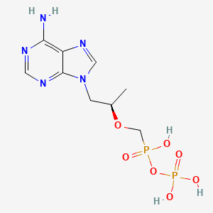molecular formula C9H15N5O7P2 B1588139 [(2r)-1-(6-Aminopurin-9-Yl)propan-2-Yl]oxymethyl-Phosphonooxy-Phosphinic Acid CAS No. 206646-04-0