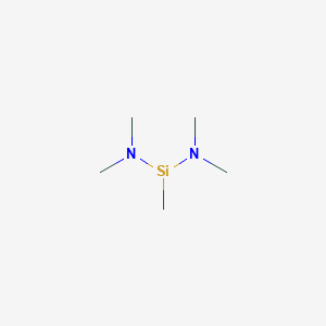 molecular formula C5H15N2Si B1588141 双(二甲氨基)甲基硅烷 CAS No. 22705-33-5