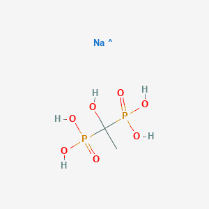 molecular formula C2H8NaO7P2 B1588142 Phosphonic acid, (1-hydroxyethylidene)bis-, sodium salt CAS No. 29329-71-3