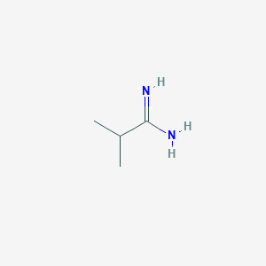 molecular formula C4H11N2+ B1588144 (1-Amino-2-methylpropylidene)azanium CAS No. 57536-10-4