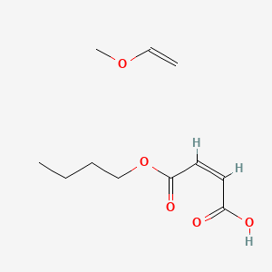 molecular formula C11H18O5 B1588149 2-Butenedioic acid (2Z)-, monobutyl ester, polymer with methoxyethene CAS No. 25119-68-0