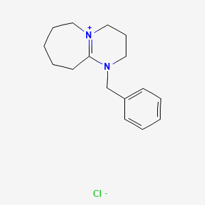 molecular formula C16H23ClN2 B1588150 1-Benzyl-2,3,4,6,7,8,9,10-octahydropyrimido(1,2-a)azepinium chloride CAS No. 49663-94-7