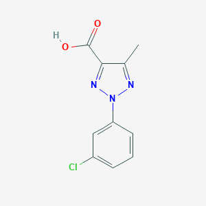 molecular formula C10H8ClN3O2 B158817 2-(3-氯苯基)-5-甲基-2H-1,2,3-三唑-4-羧酸 CAS No. 1627-90-3