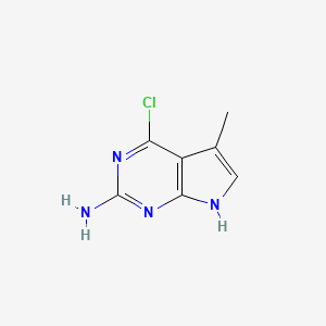 4-chloro-5-methyl-7H-pyrrolo[2,3-d]pyrimidin-2-amine