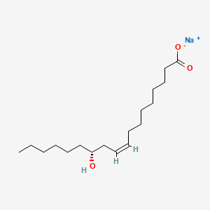 molecular formula C18H34NaO3 B1588174 Sodium (R,Z)-12-hydroxyoctadec-9-enoate CAS No. 5323-95-5
