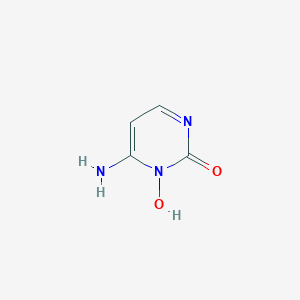 molecular formula C4H5N3O2 B158818 6-Amino-1-hydroxypyrimidin-2(1h)-one CAS No. 1806-61-7