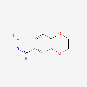 molecular formula C9H9NO3 B1588185 1,4-Benzodioxin-6-carboxaldehyde, 2,3-dihydro-, oxime CAS No. 31127-39-6