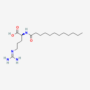 molecular formula C18H36N4O3 B1588202 Lauroyl arginine CAS No. 42492-22-8