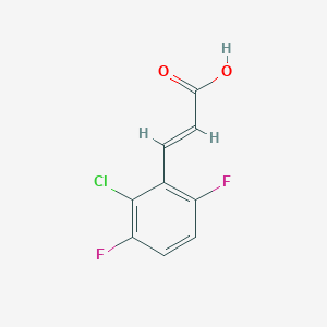 molecular formula C9H5ClF2O2 B1588211 2-Chloro-3,6-difluorocinnamic acid CAS No. 261762-48-5