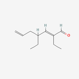 molecular formula C11H18O B1588218 2,4-Diethylhepta-2,6-dienal CAS No. 85136-07-8