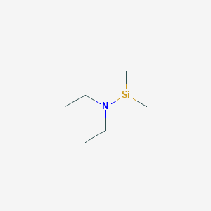 molecular formula C6H16NSi B1588220 二甲基甲硅烷基二乙胺 CAS No. 13686-66-3