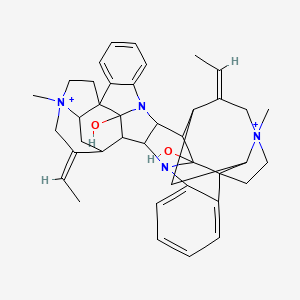 molecular formula C40H48N4O2+2 B1588224 Calebassine CAS No. 7257-29-6