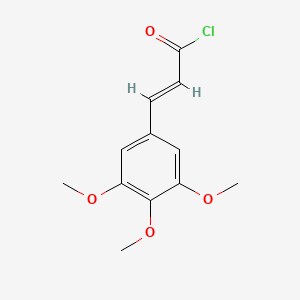 molecular formula C12H13ClO4 B1588226 3',4',5'-Trimethoxycinnamoyl chloride CAS No. 10263-19-1