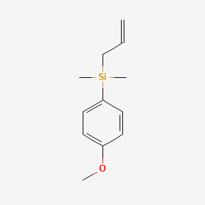 molecular formula C12H18OSi B1588231 Allyl(4-methoxyphenyl)dimethylsilane CAS No. 68469-60-3